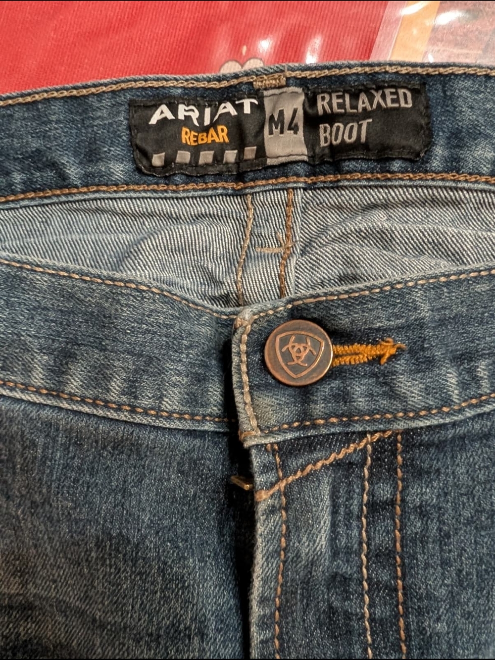 Ariat Rebar Relaxed Boot Jeans in Medium Blue